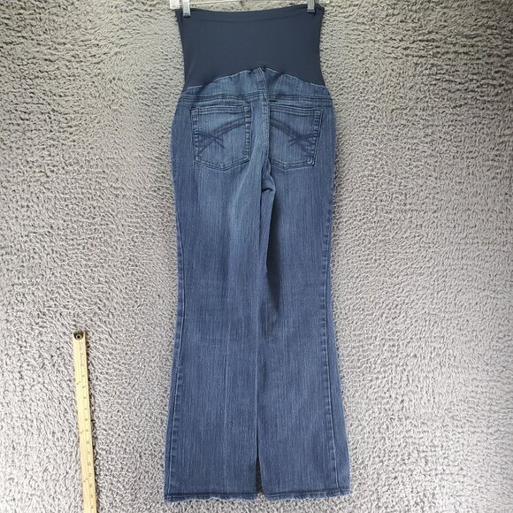 Oh Baby By Motherhood Jeans Women’s Medium Blue Bootcut Maternity Stretch - Picture 8 of 9